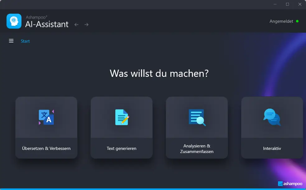 So maximierst du deine Produktivität mit dem Ashampoo AI Assistant