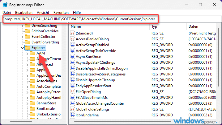 Registry Editor Registry Editor