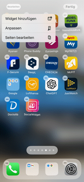 Apps ohne Beschriftungen in iOS 18