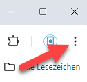 Dreipunkt Menü Chrome
