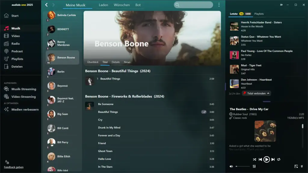 Audials One 2025 Musik Audials One 2025.1 Musik