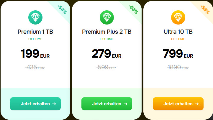 Black Friday Angebote von pCloud