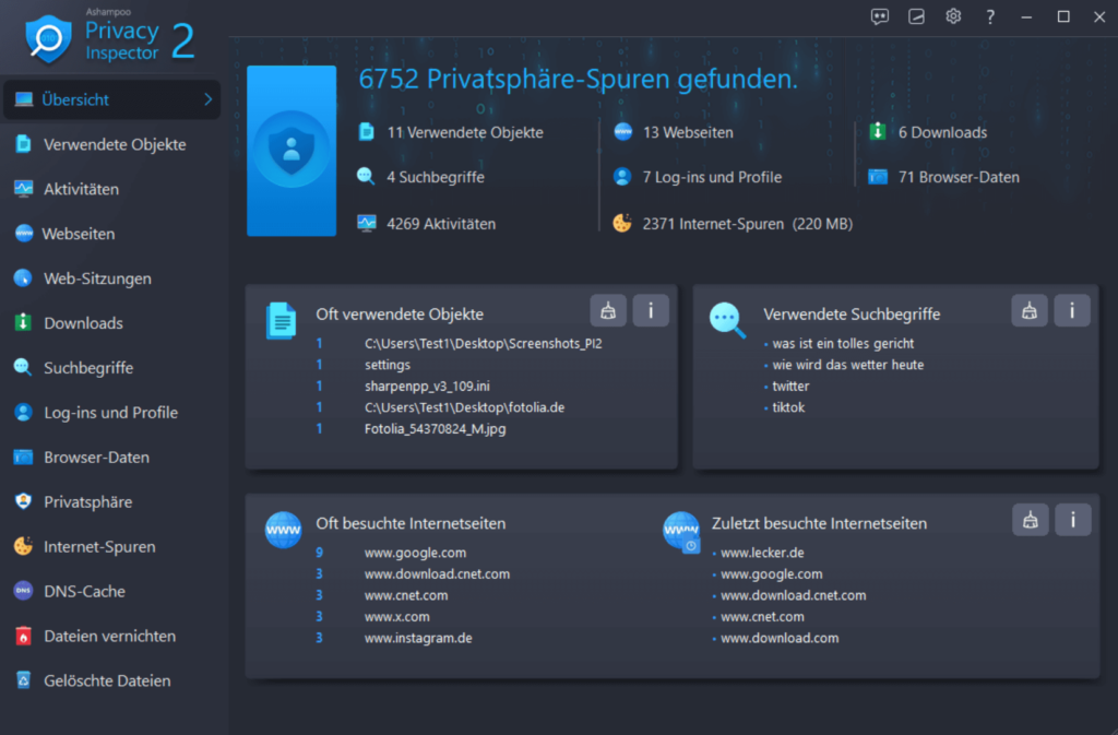 ashampoo privacy inspector 2 ashampoo privacy inspector 2