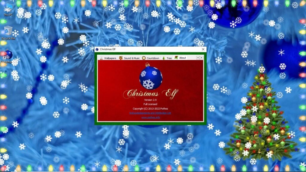 Christmas Elf Weihnachtsdekoration fuer Ihren Windows Desktop Christmas Elf Weihnachtsdekoration für Ihren Windows Desktop