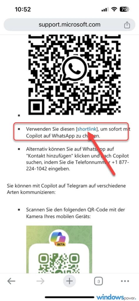 Copilot for Social Apps shortlink