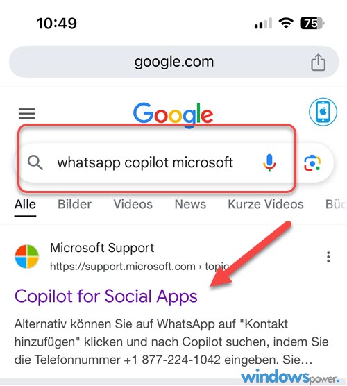 Microsoft Copilot WhatsApp
