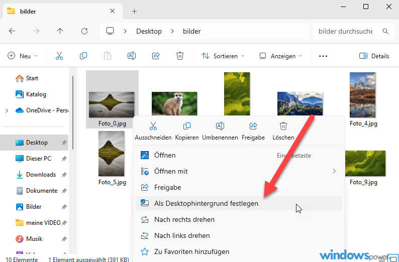 Windows Blickpunkt Als Desktophintergrund festlegen Windows Blickpunkt Als Desktophintergrund festlegen
