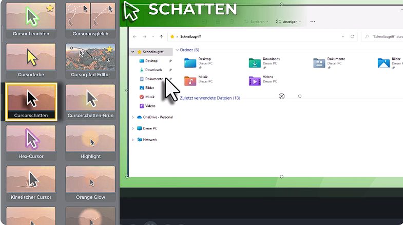 Camtasia 2025 Cursoreffekte Camtasia 2025 Cursoreffekte