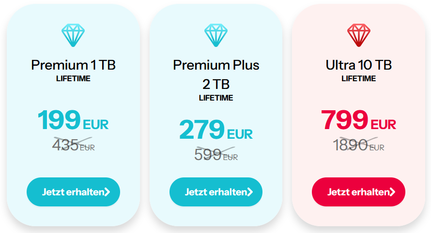 pCloud Valentinstags-Angebot 2025