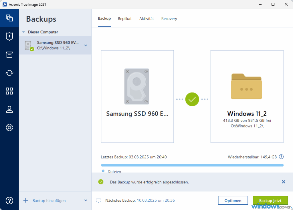 Acronis True Image Backup Software Acronis True Image Backup-Software