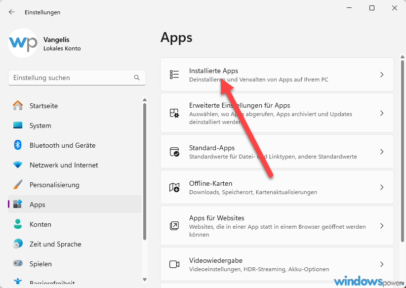 Windows 11 Installierte Apps Windows 11 Installierte Apps