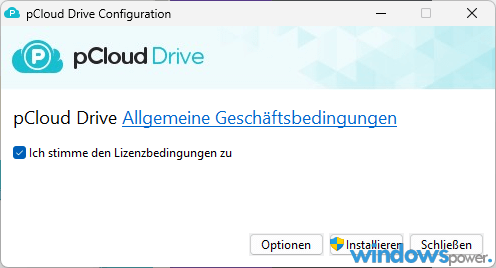 pCloud Drive Configuration