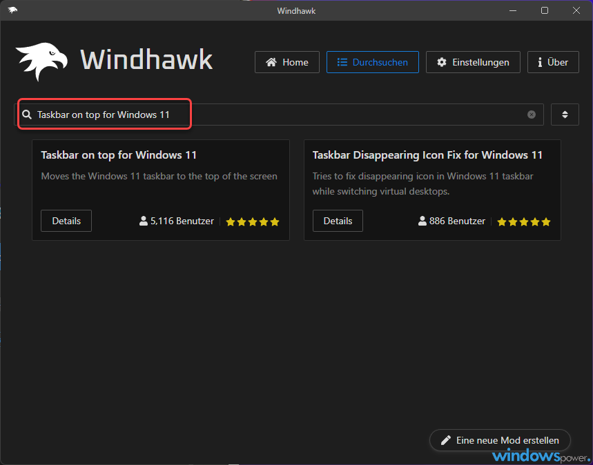 Taskbar on top for Windows 11