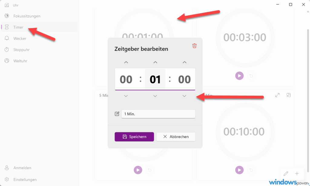 Timer in Windows 11 Timer in Windows 11