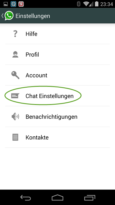 Chat Backup von WhatsApp Nachrichten und Bildern