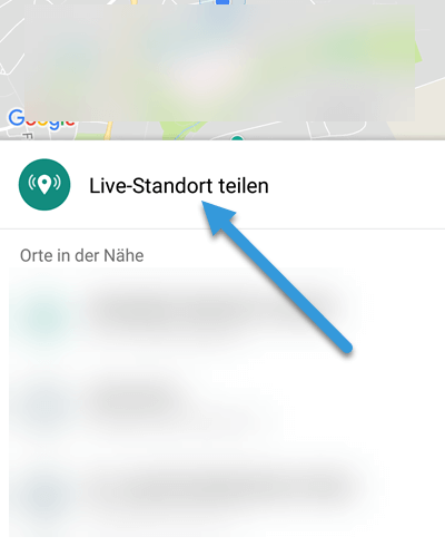 Android Live-Satndort teilen