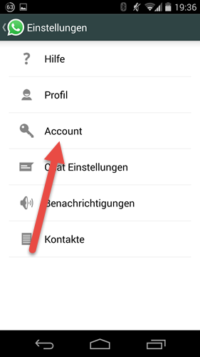 androidtelefonnummer in whatsapp einstellungen account AndroidTelefonnummer in WhatsApp einstellungen Account
