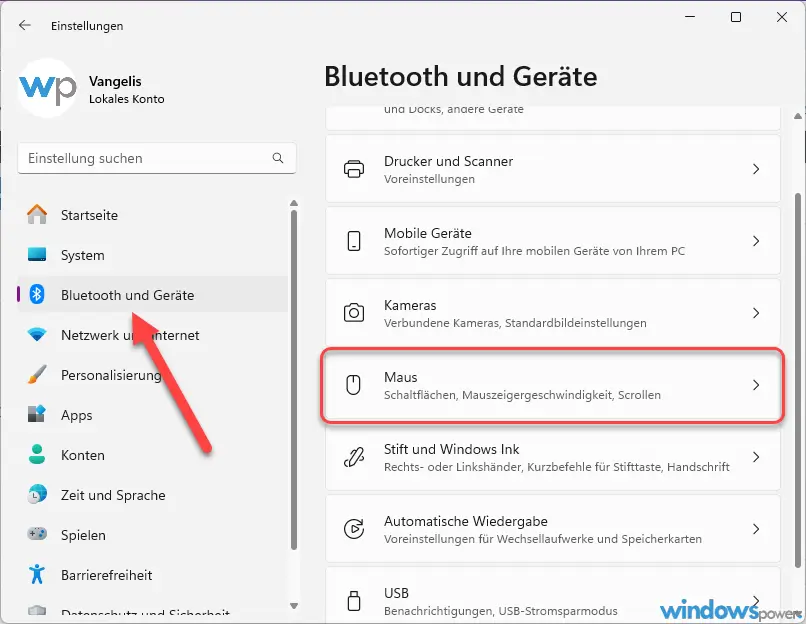 bluetooth und geraete maus Bluetooth und Geräte Maus