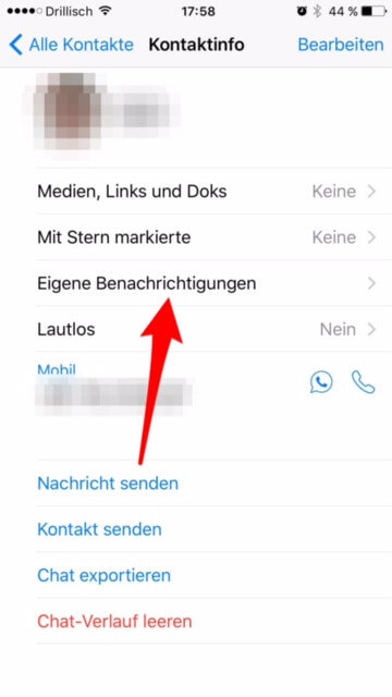 eigene benachrichtigung