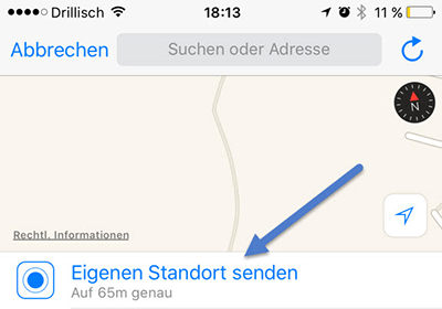 eigenen-standort-senden