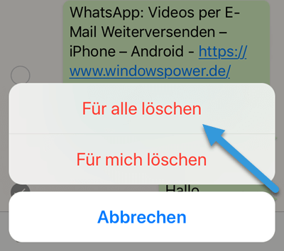 WhatsApp Nachrichten löschen WhatsApp Nachrichten löschen