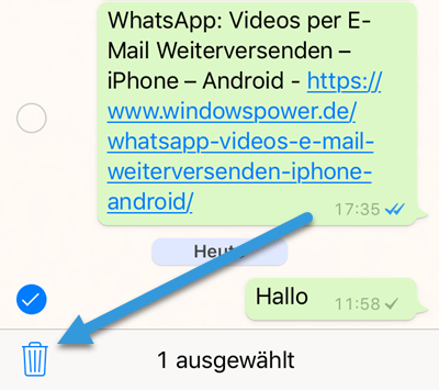 nachrichten loeschen nachrichten löschen