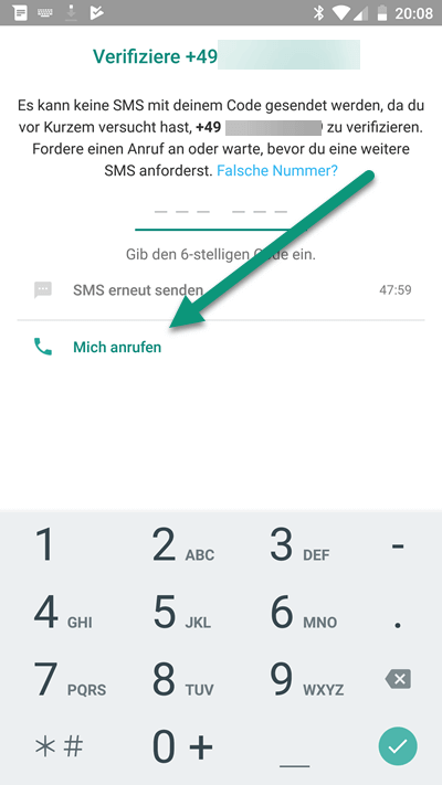 sim-karte WhatsApp