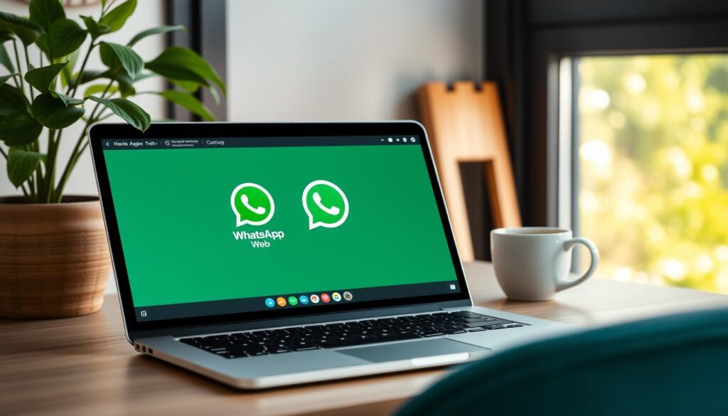 Web-basierte Messaging-App WhatsApp Web Web-basierte Messaging-App WhatsApp Web