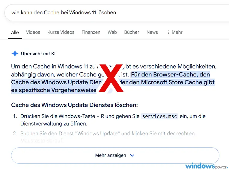 Google KI-Antworten deaktivieren ausschalten