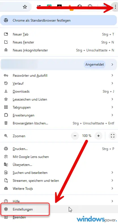 google Einstellungen
