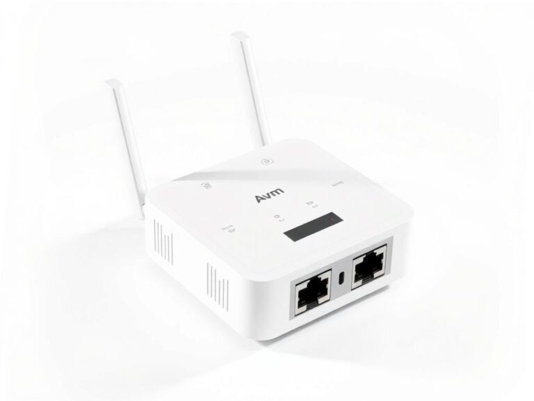AVM FRITZ!Repeater 6000 WLAN-Verstärker mit drei Antennen und zwei LAN-Anschlüssen