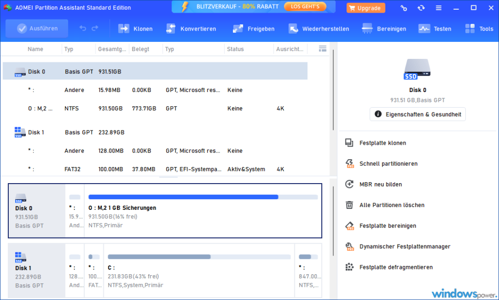 AOMEI Partition Assistant Standard AOMEI Partition Assistant Standard