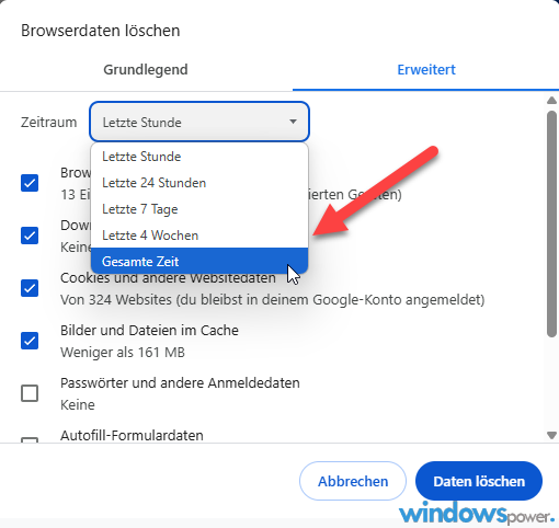 Gesamte Zeit