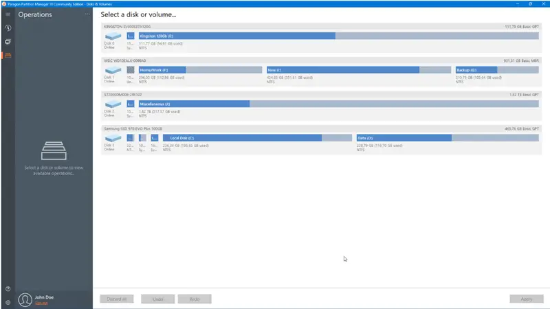 Paragon Partition Manager Free