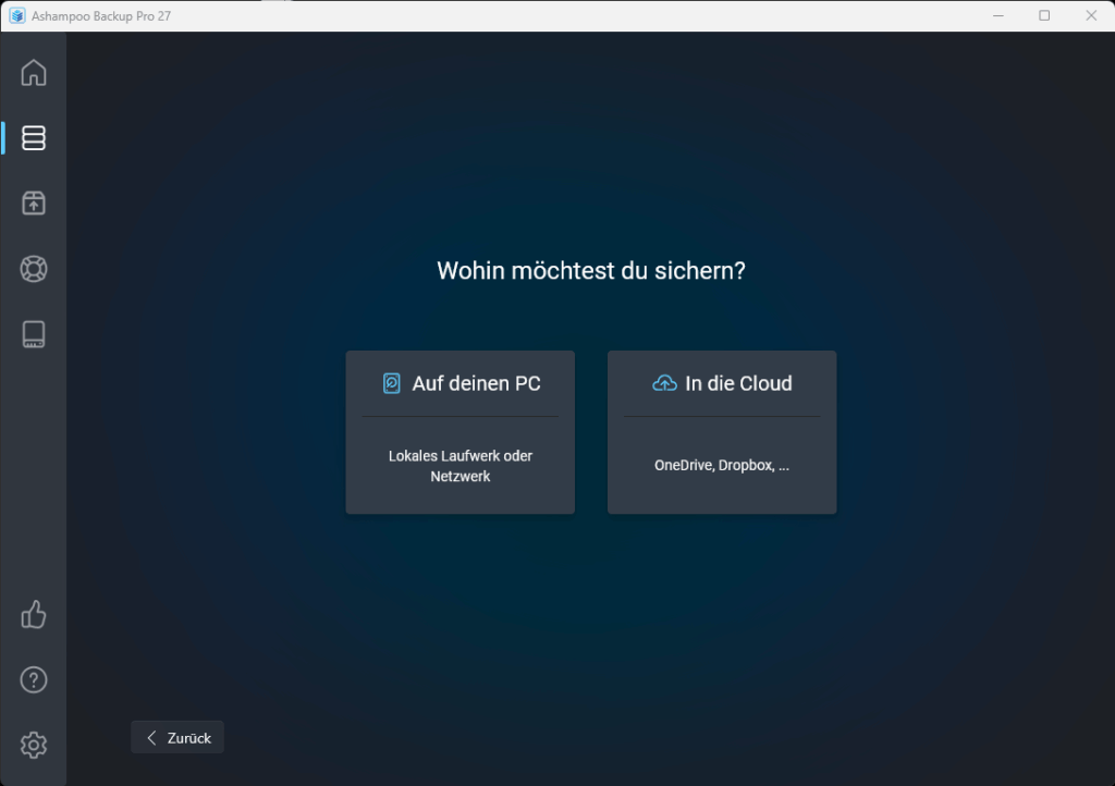 Cloud Backup Einstellungen für Dropbox Google Drive OneDrive in Ashampoo Backup Pro 27