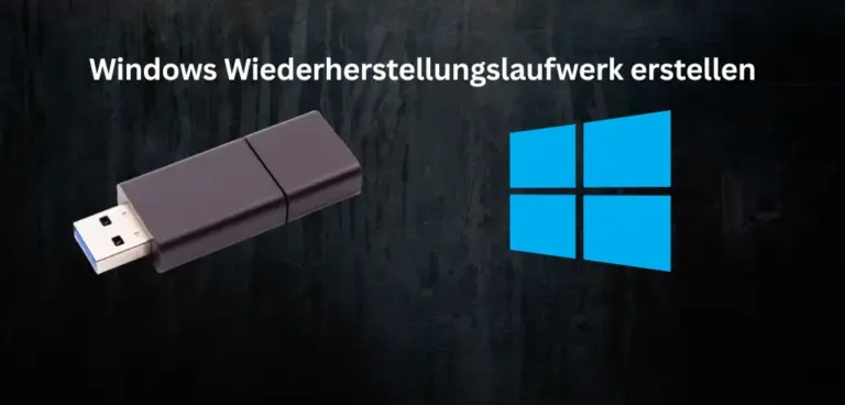 Windows Wiederherstellungslaufwerk erstellen