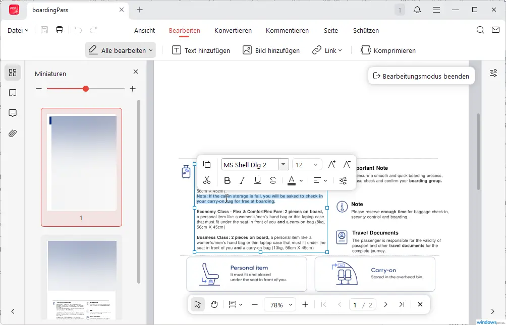PDF bearbeiten wie in Word mit JOPDF Editor