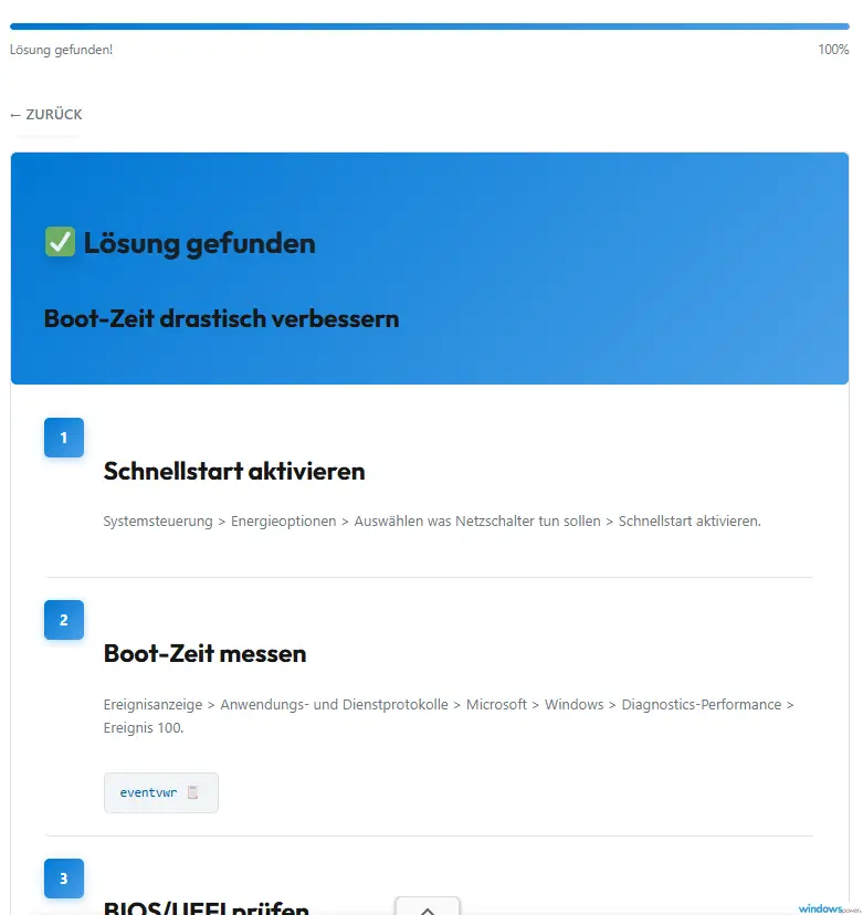 Windows 11 Fehler beheben durch Auswahl der passenden Problemkategorie