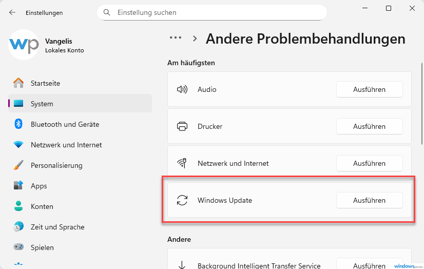 Windows Update Probleme beheben mit der integrierten Problembehandlung Windows Update Probleme beheben mit der integrierten Problembehandlung