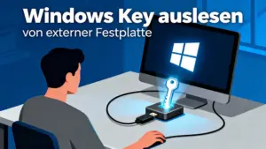 Windows Key von externer Festplatte auslesen: Anleitung 2026 Windows Key auslesen von externer Festplatte mit Keyfinder Tool