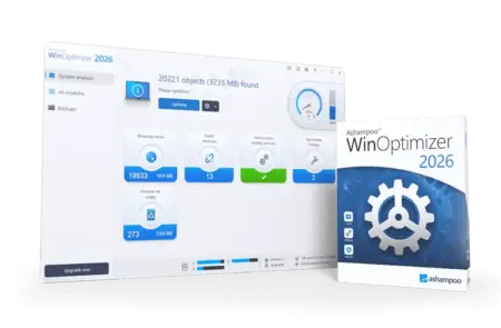 Ashampoo WinOptimizer 2026 kostenlos herunterladen - Benutzeroberfläche der Tuning-Software