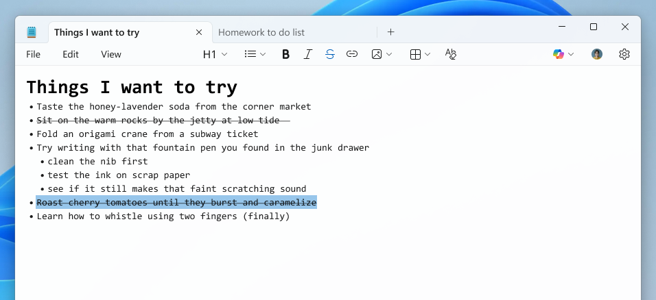 Notepad Markdown Syntax Windows 11 neue Funktionen 2026