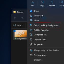 Optionen für Ihre Desktophintergründe