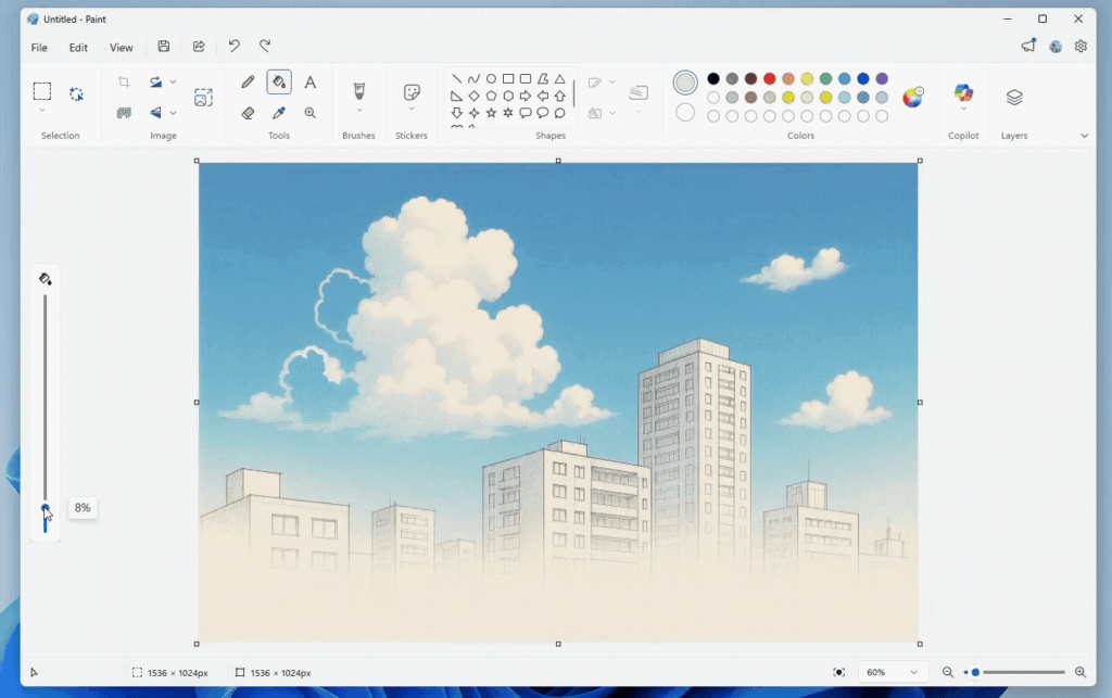 Paint Fülltoleranz Regler Windows 11 neue Funktion 2026