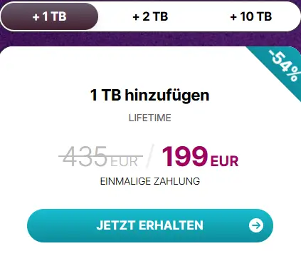 pCloud Valentinstags Special