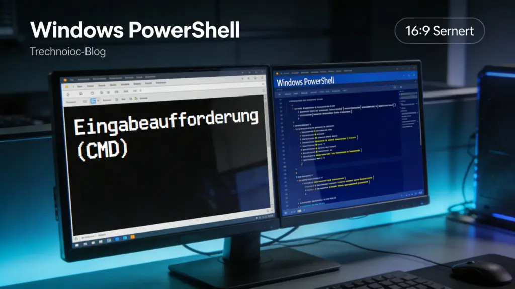 PowerShell für Anfänger – Vergleich zwischen CMD Fenster und PowerShell Fenster unter Windows 11