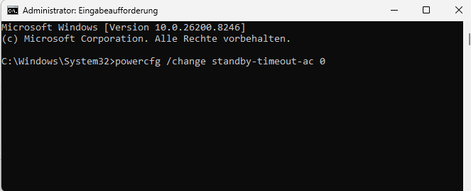 Windows 11 Energiesparmodus deaktivieren per powercfg Befehl Eingabeaufforderung Administrator
