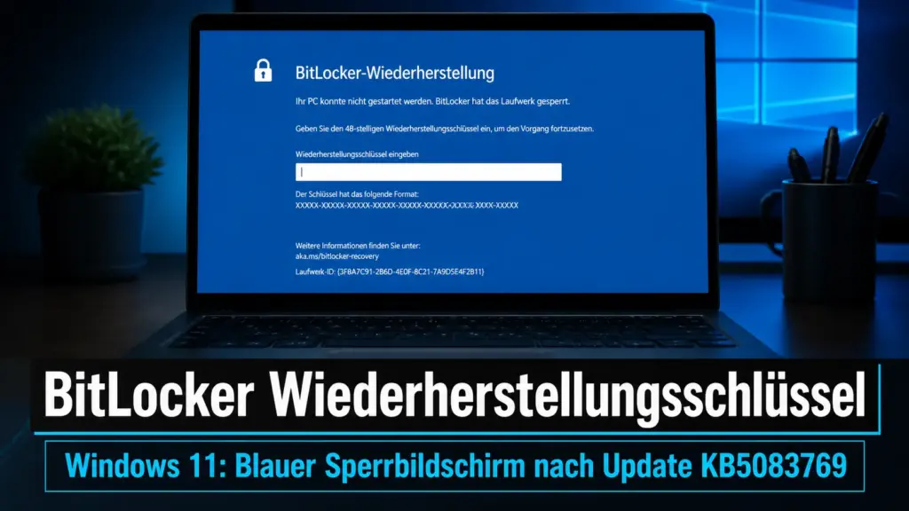 BitLocker Wiederherstellungsschlüssel Windows 11 blauer Sperrbildschirm nach Update KB5083769