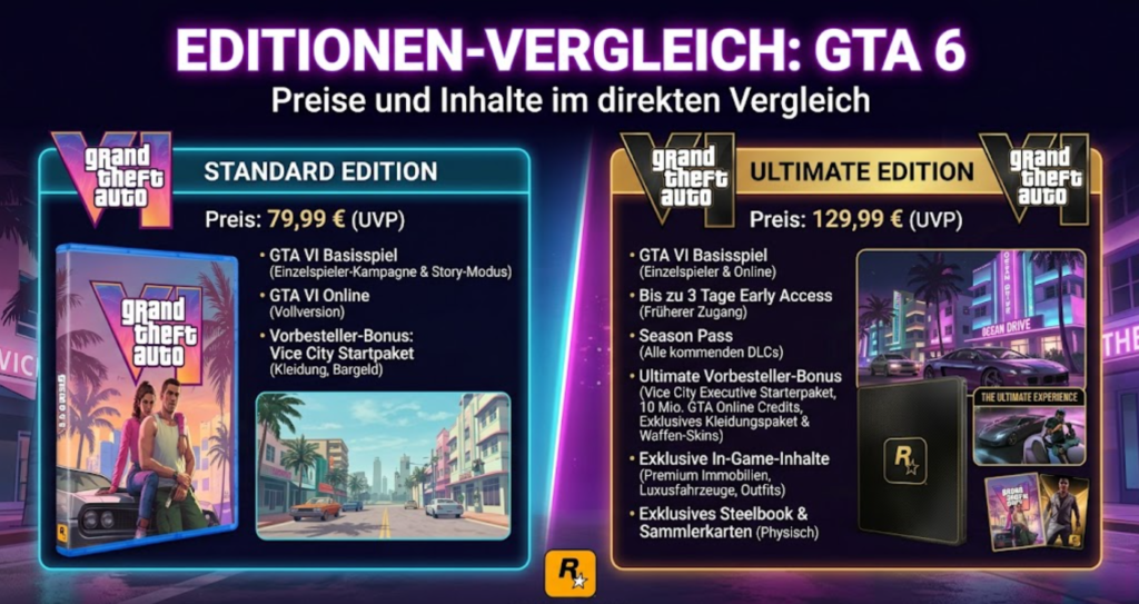 GTA 6 Standard Edition vs Ultimate Edition