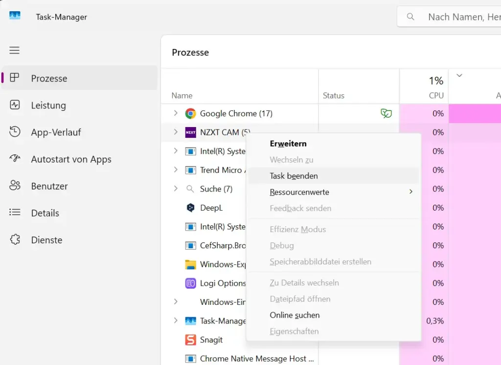 Windows 11 RAM freigeben Task Manager zeigt hohe Arbeitsspeicher Auslastung im Reiter Leistung Windows 11 RAM freigeben Task Manager zeigt hohe Arbeitsspeicher Auslastung im Reiter Leistung